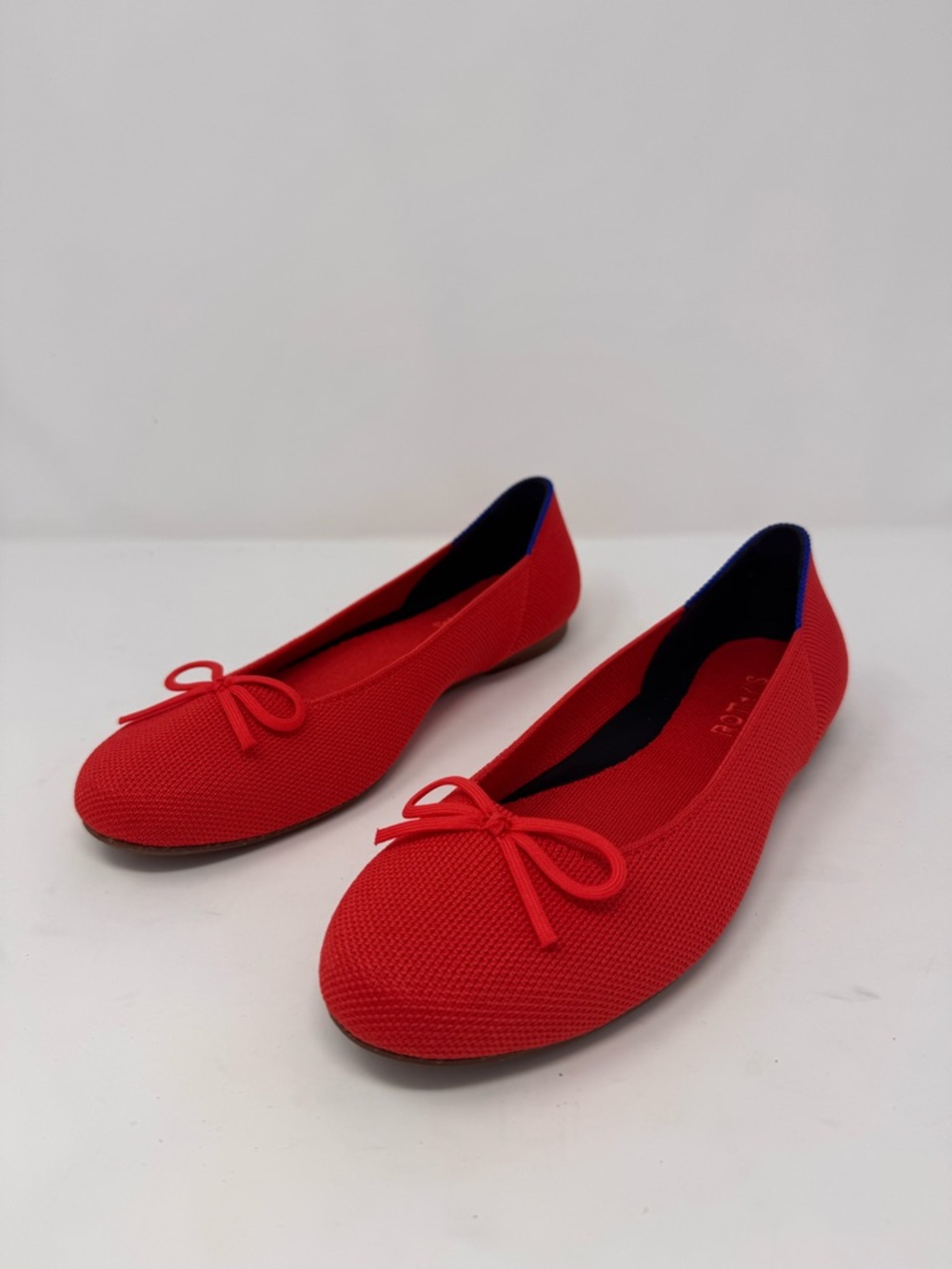 Rothy’s Size 7 The Ballet Flat Bow in Clamour Red NWOB